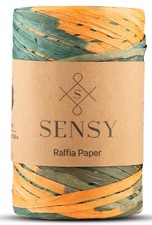 Colored Raffia Paper Ribbon 317 Yds Craft Raffia Paper String Twine Orange Green