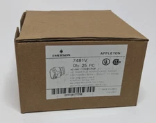 25X Emerson Appleton 7481V AC-FMC Conduit Connector 1/2" Flexible Fitting