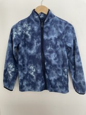 OshKosh B'Gosh Kids Boys Girls Tie Dye Fleece Zip Up Lightweight Jacket Blue 12