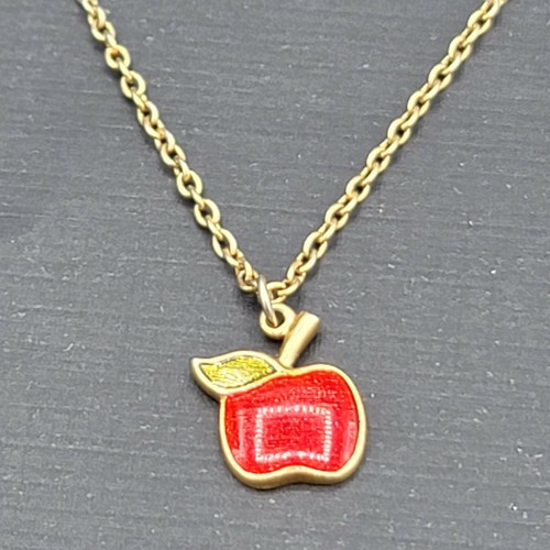 Vintage Childs Avon Enamel Apple 