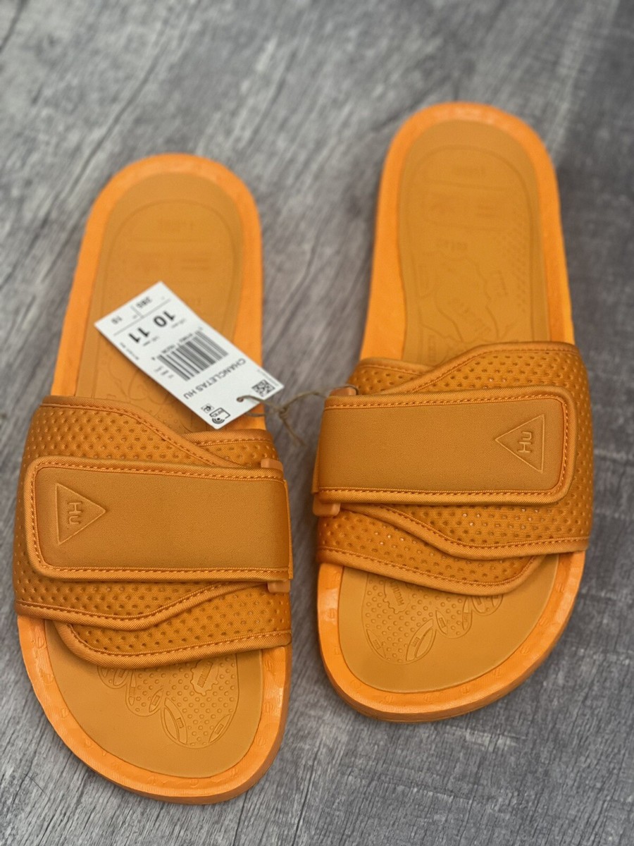 Adidas Human Race HU Chancletas Slides Orange FV7261 Size Men’s 10 Women’s 11 Adidas Human Race Pharrell Williams Orange?Chancletas HU  main image 3