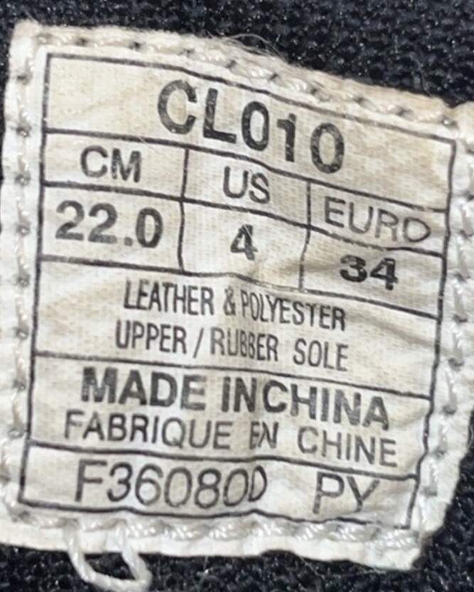 ASICS Mosh Youth Wrestling Shoes Black White Nylon/Suede Model CL010