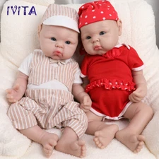 IVITA 19" Floppy Silicone Reborn Boy And Girl Baby Newborn Doll Baby Kids Toy