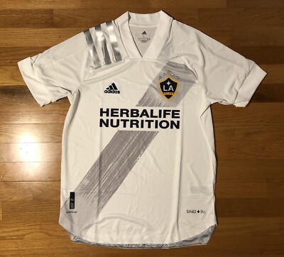 New L Adidas LA Galaxy 2021 MLS Authentic Soccer Jersey Kit Futbol Home  EH6524