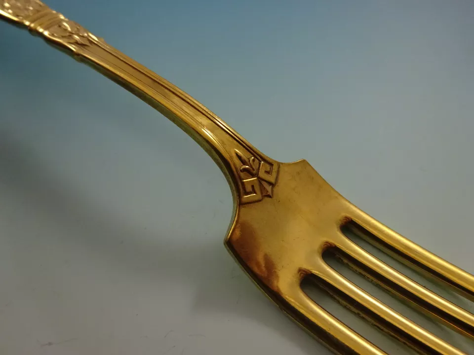 Lansdowne Gold by Gorham Sterling Silver Flatware Service 8 Set Vermeil 32 Pcs - Image 4 of 4