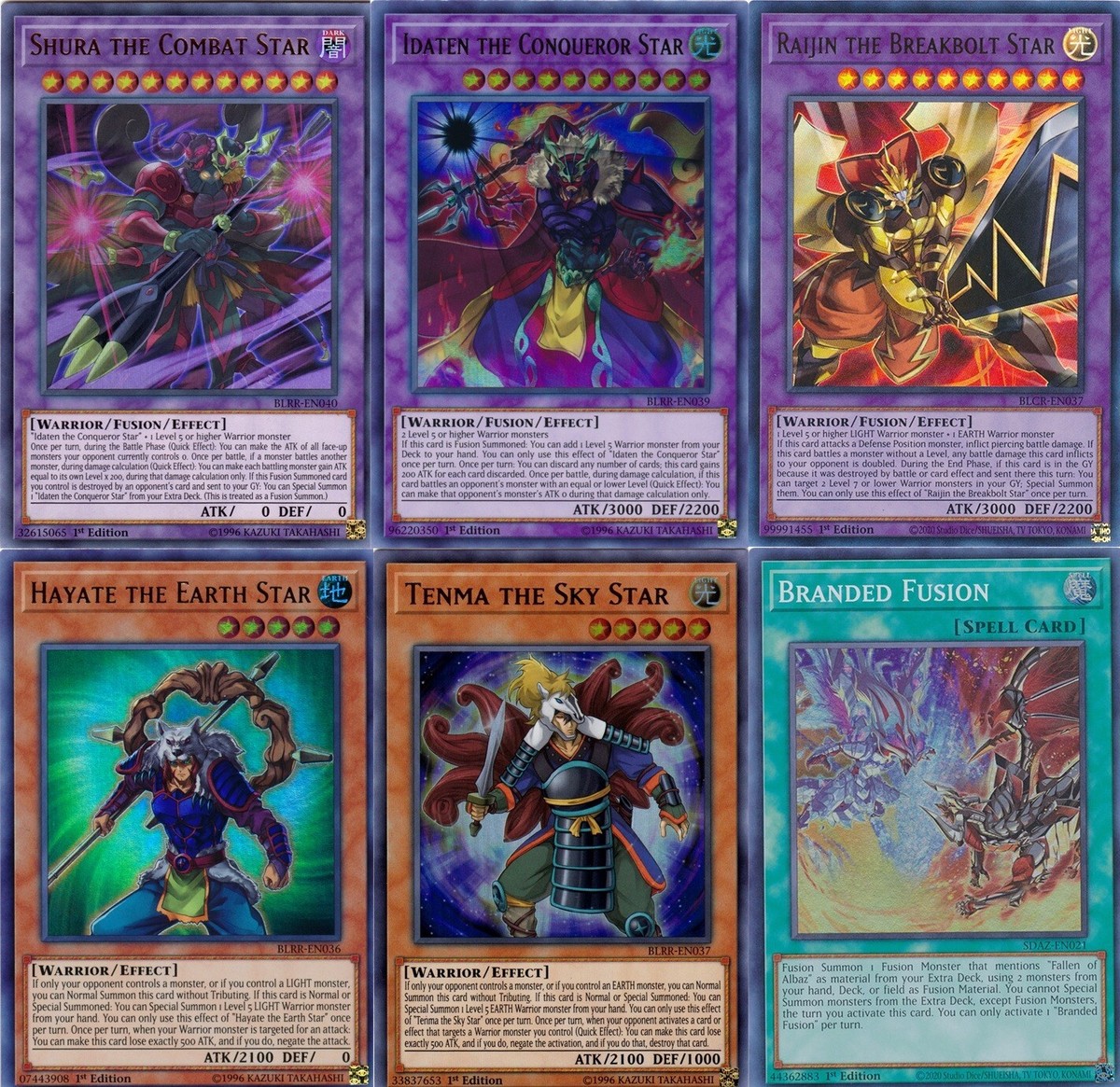 Yugioh Branded Star Warrior Deck - Idaten Aluber the Jester of Despia  Fusion NM
