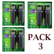 Nicorette Quickmist mouthspray Freshmint 2x150 Money Save Pack 3 Exp = 2028