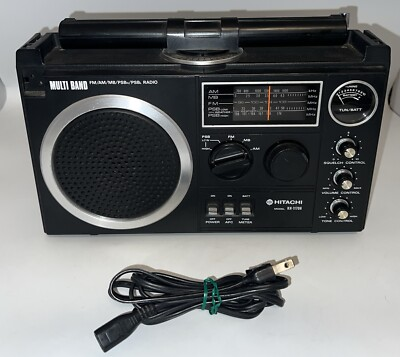 #ad Vintage Hitachi KH 1170H FM AM MB PSB Multi Band Radio Works But Has Issues $69.99
