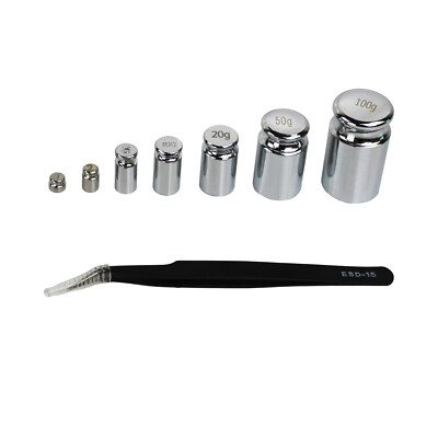 Gram Scale Calibration Weight Set - 1g 2g 5g 10g 20g 50g 100g