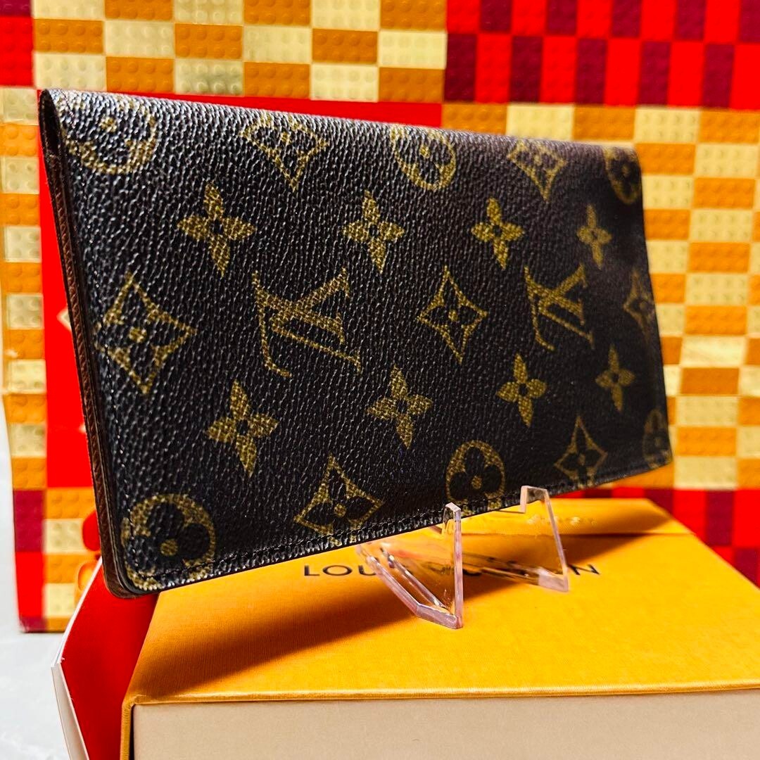 LOUIS VUITTON ネクタイ　〈228-1〉 Louis Vuitton Monogram Porte Valeurs Cartes Credit Used Wallet