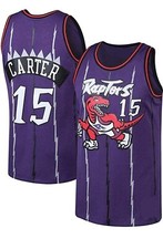 Camiseta para hombre Vince Carter #15 Raptors On Court réplica