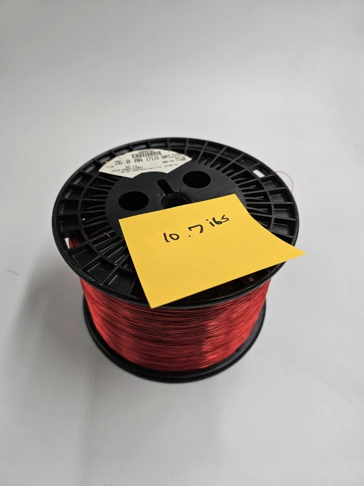 Alambre magnético de cobre 17119 SNYLZ rojo calibre 26 10,7 lb Foto 3 de 4
