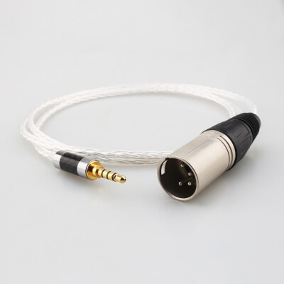 Headphone Cable 4Pin XLR Male to 3.5mm For Fostex T60RP T20RP T40RPmkII T50RP