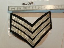 Abzeichen Winkel silbern auf schwarz 1 St&uuml;ck (mm586)