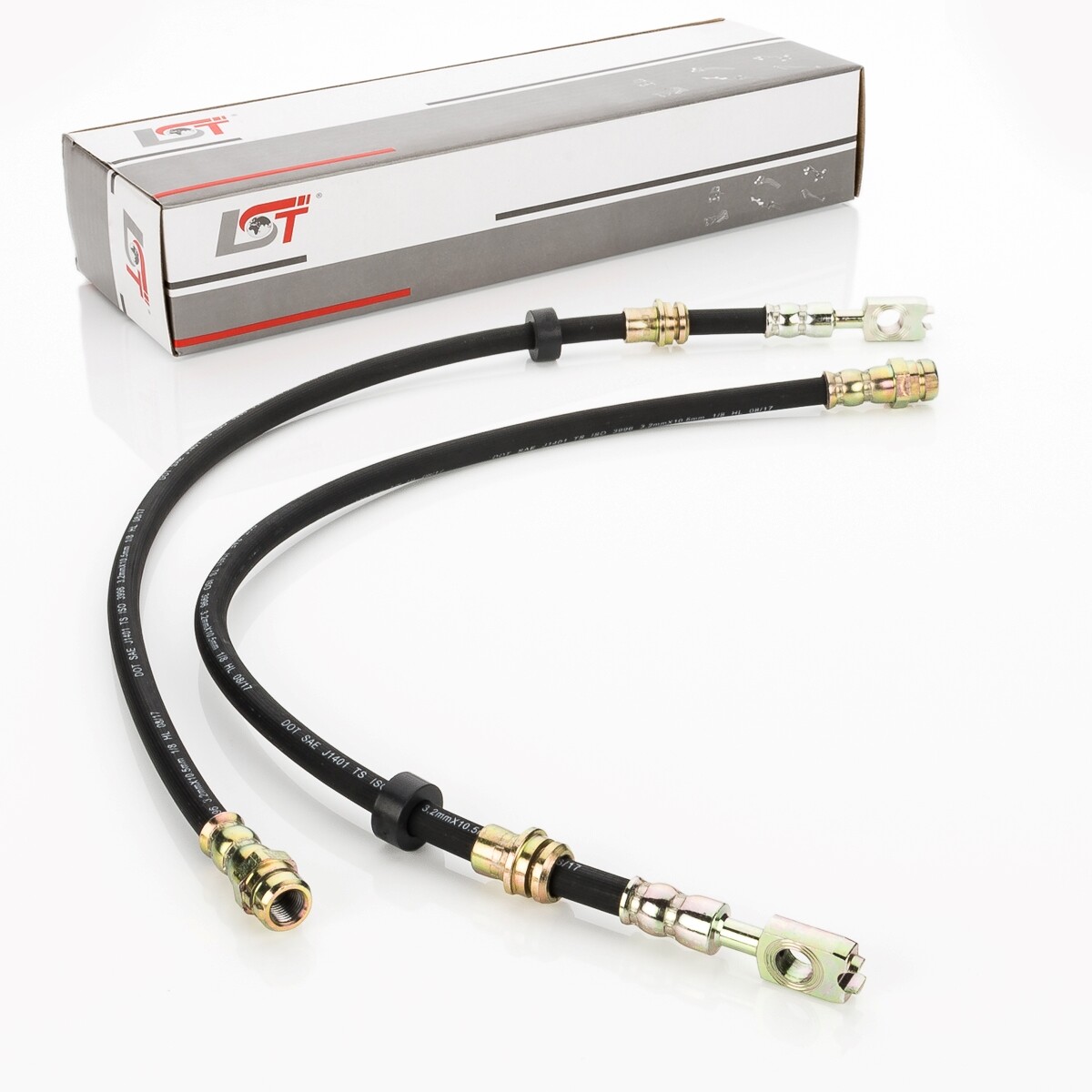 2x Brake Hose Front for VW SHARAN 7N - 560 mm