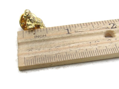 Long Haired Dog Pin Gold Tone - Picture 4 of 4