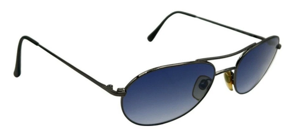 Gafas de sol vintage Giorgio Armani 681 1144 Gunmetal Pilot Italia con lentes nuevas Foto 2 de 4