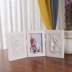 3D DIY Soft Clay Inkpad Newborns Photo Frame Baby Molds Handprint Footprint Kids
