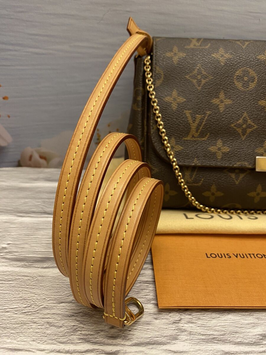 🌸Louis Vuitton Favorite MM Monogram Chain Clutch Crossbody (SA2154) +Dust  Bag🌸