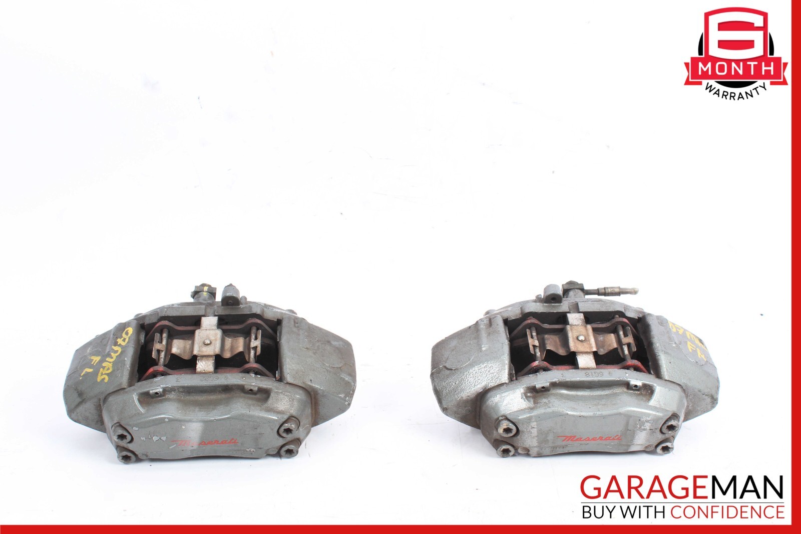 04-17 Maserati Quattroporte Front Left & Right Brake Caliper Calipers Set OEM