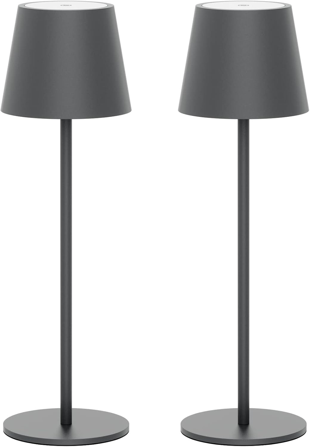 2 Pezzi Lampada LED Dimmerabile Da Tavolo Senza Fili Interni/Esterni, Ricaricabi