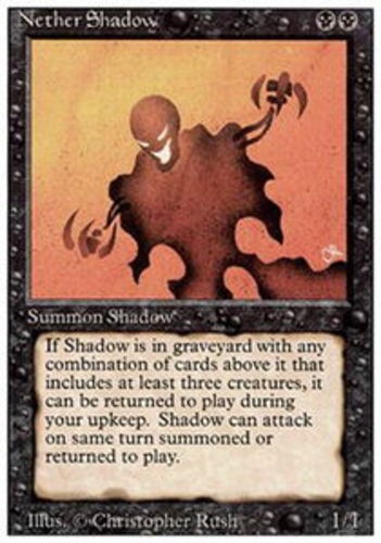 MTG Nether Shadow, Revised Edition, Lightly Played, English