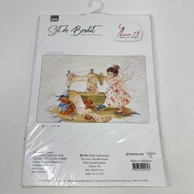 Zweigart The Fairy-Needlewoman B1116L Luca-S Counted Cross-Stitch Kit NEW SEALED