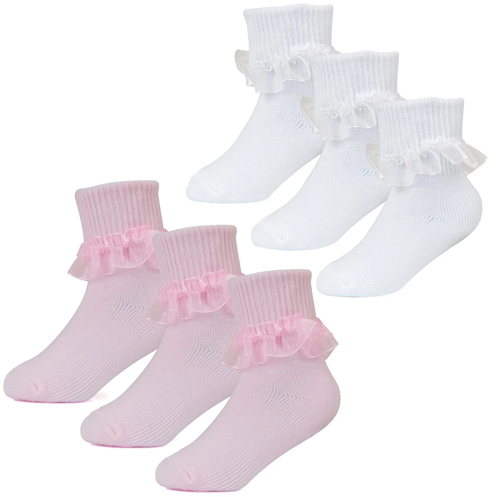 Infant Toddler Baby Girls Lace Frilly Socks Pack of 3 Kids Newborn socks
Opens in a new window or ta