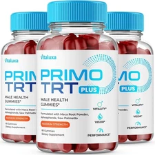 (3 Pack) Primo TRT Men's Gummies Advanced Pro Formula Supplement (180 Gummies)