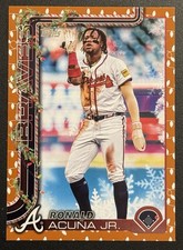 Ronald Acuna Jr. [Blue Metallic Glitter] #H62 Prices | 2025 Topps