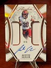 2024 Panini Flawless - Patch Autographs Austin Ekeler #PA-AER /6 Commanders