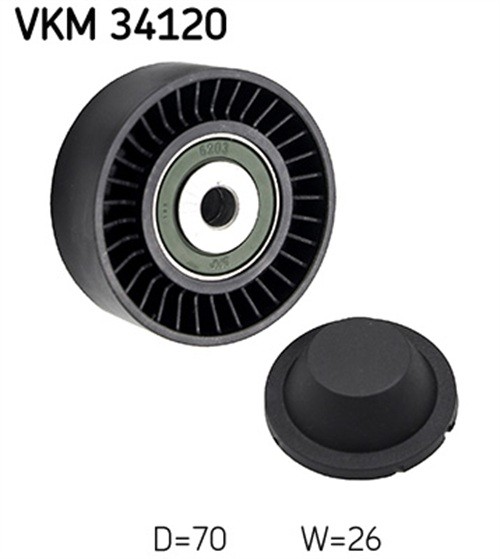 V-belt pulley VKM 34120 SKF for LAND ROVER FORD JAGUAR ZASTAVA - Image 12