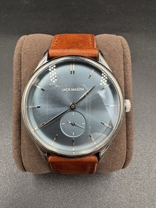 Jack Mason JM-A601-003 Avigator 3 Hand - 45mm Warm Grey Dial Brown Leather Band Avigator 3 Hand – Jack Mason main image 4