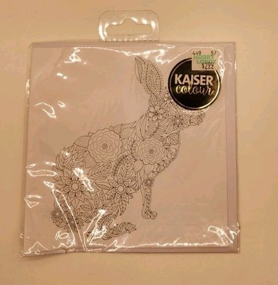 KaisercCraft Coloring Spring/Easter 6'' Square Card with Envelope