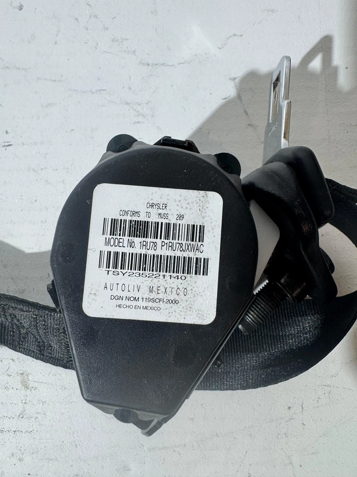 12-19 FIAT 500 TRASERO IZQUIERDO LADO DEL CONDUCTOR SEGUNDA FILA CINTURÓN DE SEGURIDAD RETRACTOR OEM  Foto 3 de 3