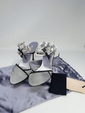 Prada Silver /Purple Leather Floral Neiman Marcus 95th Anniversary Ed.w/ Dustbag