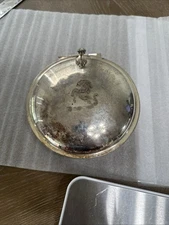 Vintage Sheffield Silent Butler Crumb Catcher Pan Lid Marked EPO 300 No Handle