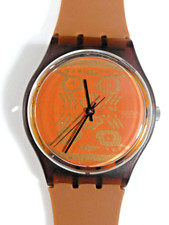 Image of A Lovely 1993 Swatch Watch GF103 SKIN PRINT, New Battery, Unworn, working fine