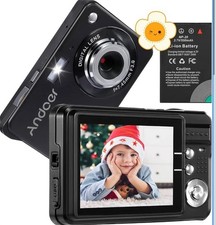 Andoer Digital Camera with 2 Batteries 18MP Compact Camera 8X Digital Zoom