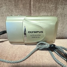 Olympus Stylus Epic Zoom 80 DLX 35mm Film Camera Beige Compact Point  Shoot