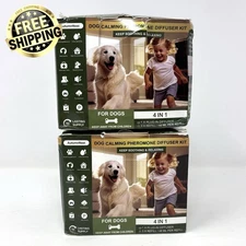 AutumnNest Dog Calming Pheromone Diffuser Kit 2 Plug-in Diffusers 6 Refills New