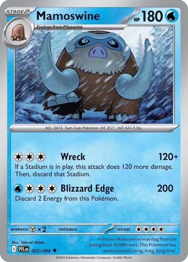 Pokemon Mamoswine (25/148) Phantasmal Flames LP