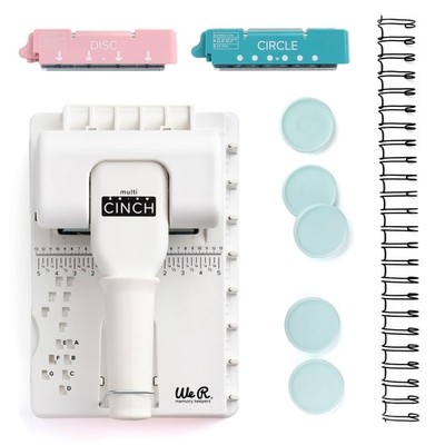 Multi Cinch Kit (2 in 1 Circle & Disc) Book Binding Art Crafts Sewing Scrapbo