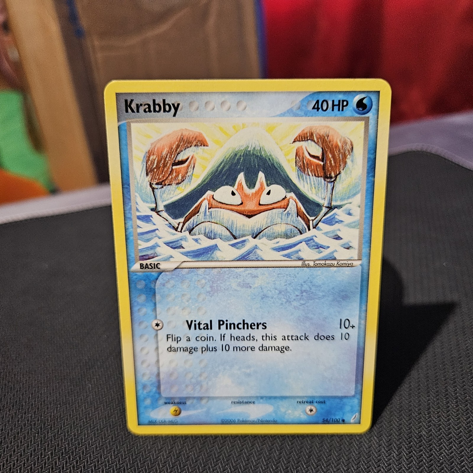 Krabby Pokemon TCG Crystal Guardians Common Card #54/100