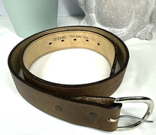 Tex Tan Western Belt Size 32 Brown Leather Brown Cowboy Buckle Tex Tan USA 22480
