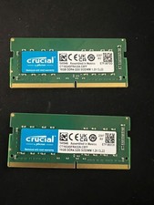 Tested Crucial 32GB 2x16GB Dual Channel DDR4 3200 MHz SODIMM Laptop RAM