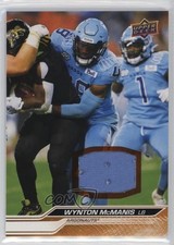 2024 Upper Deck CFL Jersey Wynton McManis #78 1py2