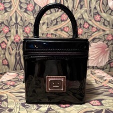 Acne Studios Black Vanity Bag Handbag Small Crossbody Leather Authentic