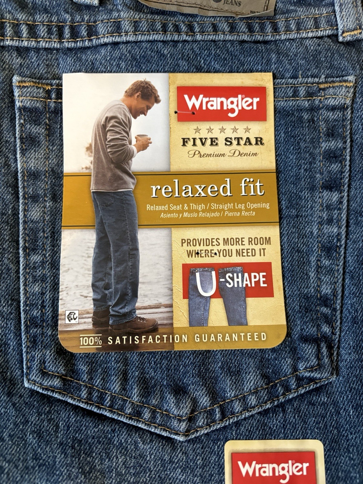 &rsquo;s Wrangler Carpenter Men's Relaxed Fit Jeans Size 36x30