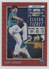 2019 Panini Chronicles Contenders Optic Ruby Wave Prizm /199 Yusei Kikuchi e6p